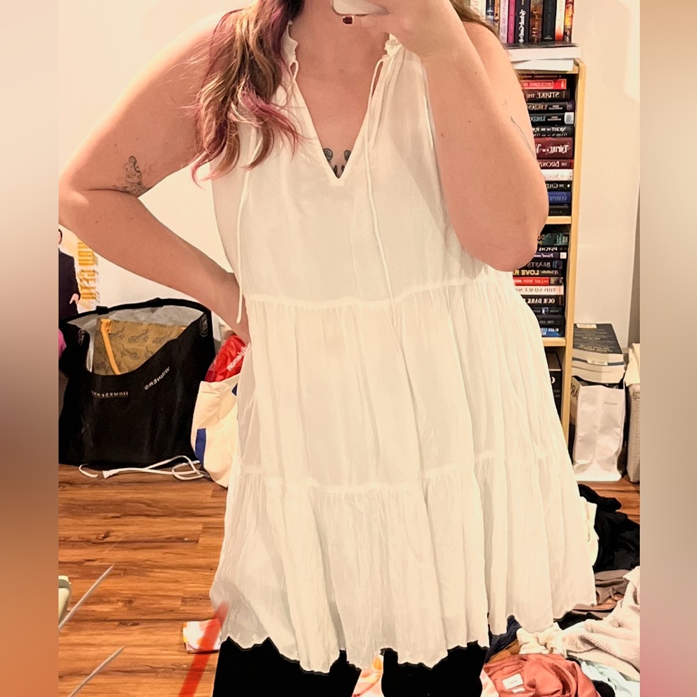 Aritzia - Wilfred white summer dress